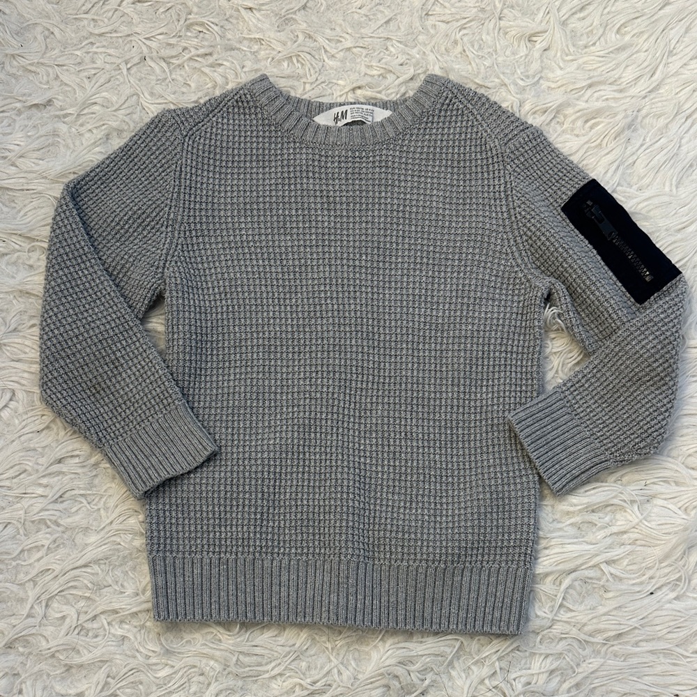H&M Kids Gray Textured Sweater